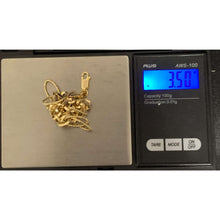 Load image into Gallery viewer, 18K Gold Bracelet Cable Link Chain 3.50 grams 7.25 inches