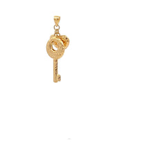 Load image into Gallery viewer, 18K Gold Pendant Charm Heart Key 1.13 grams - Rafant