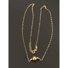Load image into Gallery viewer, 18K Gold Necklace Chain 16.5 inches Polished Ball Pendant Charm 0.94 grams - Rafant