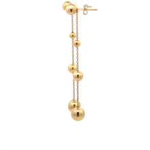 Load image into Gallery viewer, 18K Gold Earrings Stud Dangling Balls  Two Ways 2.92 grams - Rafant
