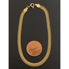 Load image into Gallery viewer, 18K Gold Bracelet Chain Sedusa 7.25 inches 2.11 grams