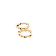 Load image into Gallery viewer, 18K Gold Earrings Hoops 1.41 grams - Rafant
