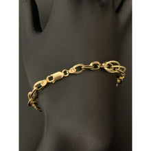 Load image into Gallery viewer, 18K Gold Bracelet Cable Link Chain 3.50 grams 7.25 inches