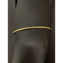 Load image into Gallery viewer, 18K Gold Bracelet Bangle Double Hearts 7 inches 3.72 grams