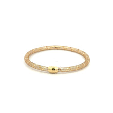 Load image into Gallery viewer, 18K Gold Bracelet Mesh Soft Bangle Size 6.5 inches - Rafant