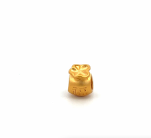 Load image into Gallery viewer, 24K 999.9 Pure Gold Charm Money Bag Bead Spacer DIY Small 0.16g