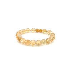 Load image into Gallery viewer, 18K Gold Dragon Pixiu Piyao Lucky Charm Beads Bracelet Gemstones Citrine 8mm - Rafant