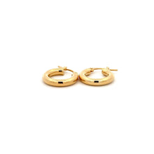 Load image into Gallery viewer, 18K Gold Earrings Hoops Polished Small 1.27 grams - Rafant