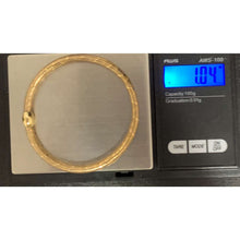 Load image into Gallery viewer, 18K Gold Bracelet Bangles Soft Mesh Flexible Stretchable 7 inches 1.04 grams