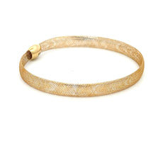 Load image into Gallery viewer, 18K Gold Bracelet Mesh Soft Bangle Flexible Size 6.25 - Rafant