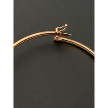 Load image into Gallery viewer, 18K Gold Bracelet Oval Bangle Rose Gold 6 inches Small 2.53 grams - Rafant