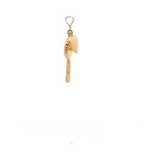 Load image into Gallery viewer, 18K Gold Pendant Charm Heart Key 1.13 grams - Rafant