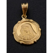 Load image into Gallery viewer, 18K Gold Pendant Charm Religious Mother Mary 0.79 grams Not a Back to Back Design - Rafant