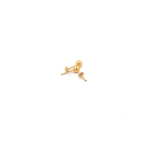 Load image into Gallery viewer, 18K Gold Earrings Screw Type Tiny Balls - Rafant