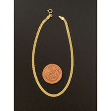 Load image into Gallery viewer, 18K Gold Bracelet Bismark Chain 7.5 inches 1.43 grams