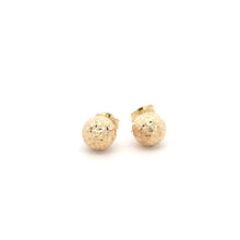 Load image into Gallery viewer, 18K Gold Earrings Stud Balls Textured - Rafant