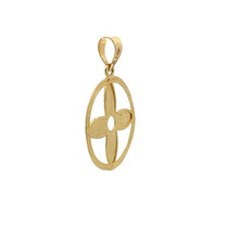 Load image into Gallery viewer, 18K Gold Pendant Round Circle 1.85 grams - Rafant