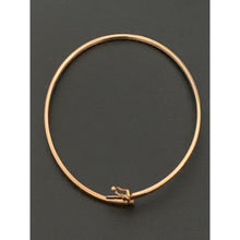 Load image into Gallery viewer, 18K Gold Bracelet Oval Bangle Rose Gold 6 inches Small 2.53 grams - Rafant