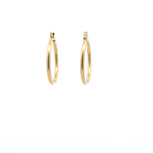 Load image into Gallery viewer, 18K Gold Earrings Hoops Polished 1.48 grams - Rafant