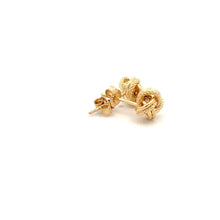 Load image into Gallery viewer, 18K Gold Earrings Stud Knot Small 1.17 grams - Rafant