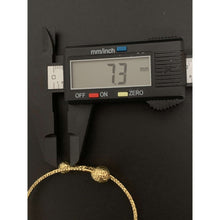 Load image into Gallery viewer, 18K Gold Bangle Bracelet Double Oval 7 inches 3.54 grams