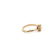 Load image into Gallery viewer, 18K Gold Ring Flower White Mother of Pearl Size 5 - Rafant