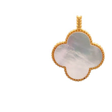 Load image into Gallery viewer, 18K Gold Pendant Mother of Pearl Flower Lucky Charm - Rafant