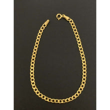 Load image into Gallery viewer, 18K Gold Bracelet Chain Curb 7.5 inches 2.08 grams