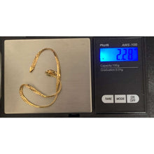 Load image into Gallery viewer, 18K Gold Bracelet 7.5 inches 2.28 grams