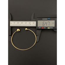Load image into Gallery viewer, 18K Gold Bangle Bracelet Cuff Balls Small