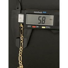 Load image into Gallery viewer, 18k Saudi Gold Figaro Chain Link No Clasp 7.5 inches - Rafant