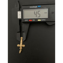 Load image into Gallery viewer, 18K Gold Pendant Cross Jesus Christ Religious 0.71 grams - Rafant