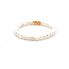 Load image into Gallery viewer, 18K Gold Piyao Pixiu Dragon Lucky Charm Bracelet Freshwater Pearl 6mm x 5mm - Rafant