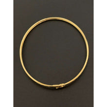 Load image into Gallery viewer, 18K Gold Bracelet Bangle Oval Size 7.25 inches 2.30 grams