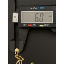Load image into Gallery viewer, 18K Gold Bracelet 7.25 inches with Key Heart Charms 2.03 grams