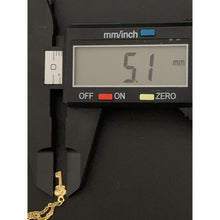 Load image into Gallery viewer, 18K Gold Bracelet 7.25 inches with Key Heart Charms 2.03 grams