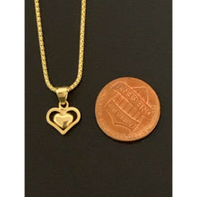 Load image into Gallery viewer, 18K Gold Bracelet 7.5 inches with Heart Charm 1.40 grams