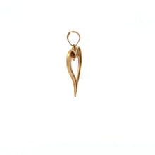 Load image into Gallery viewer, 18K Gold Pendant Heart Two Tone White Yellow Gold 1.02 grams - Rafant