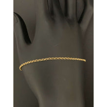 Load image into Gallery viewer, 18K Gold Bracelet Chain Rolo Link 7.5 inches 1.05 grams