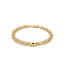 Load image into Gallery viewer, 18K Gold Bracelet Mesh Soft Bangle Size 6.5 inches - Rafant