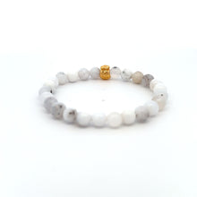 Load image into Gallery viewer, 18K Gold Money Bag Lucky Charm Bracelet Gemstones Natural Multicolor Opal 6mm - Rafant