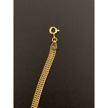 Load image into Gallery viewer, 18K Gold Bracelet Chain Sedusa 7.25 inches 2.18 grams