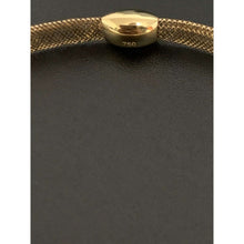 Load image into Gallery viewer, 18K Gold Bracelet Bangle Stretchable Soft Mesh Size 7.5 inches 0.95 grams