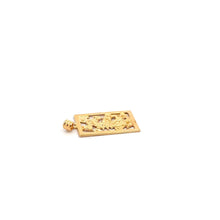 Load image into Gallery viewer, 18K Gold Pendant Dragon Rectangle - Rafant