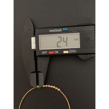 Load image into Gallery viewer, 18K Gold Bracelet Beaded Flexible 1.28 grams 7 inches