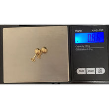 Load image into Gallery viewer, 18K Gold Earrings Stud balls 0.86 grams Small - Rafant