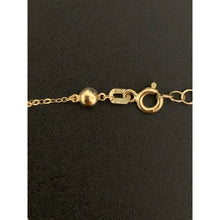 Load image into Gallery viewer, 18K Gold Necklace Chain 16.5 inches Polished Ball Pendant Charm 0.94 grams - Rafant