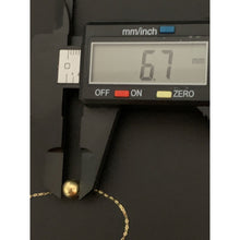 Load image into Gallery viewer, 18K Gold Necklace Chain 16.5 inches Polished Ball Pendant Charm 0.94 grams - Rafant