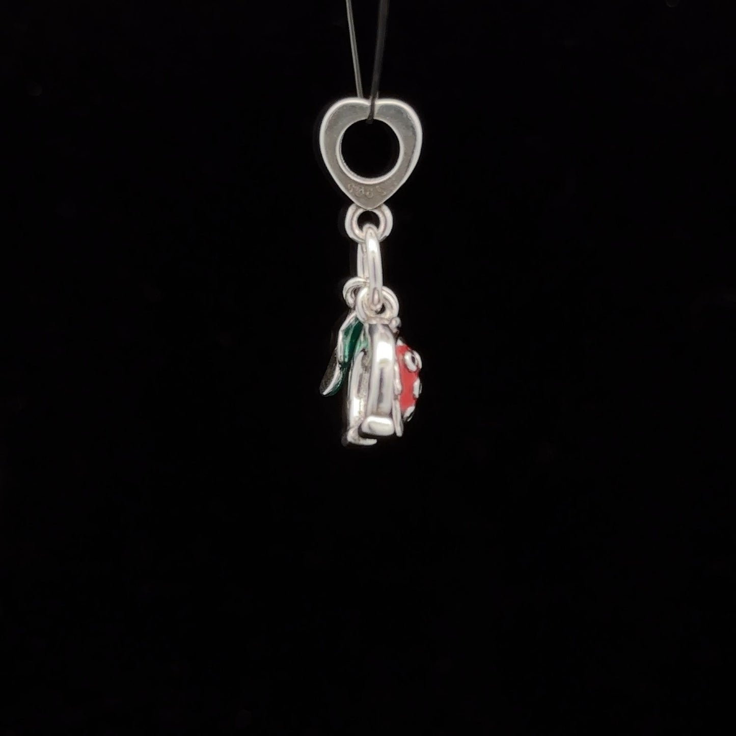 925 Sterling Silver Charm Bead Insect Beetle Horseshoe Flower For Charm Bracelet Necklace - Rafant