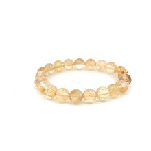 Load image into Gallery viewer, 18K Gold Money Bag Lucky Charm Beads Bracelet Gemstones Citrine 8mm - Rafant